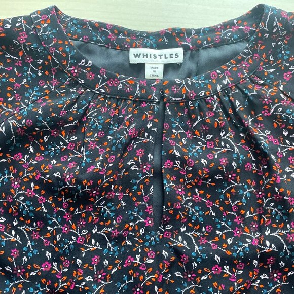 Whistles‎ Starflower Print Floral Classic Balloon Sleeve Blouse Top Size 8 - Picture 4 of 13